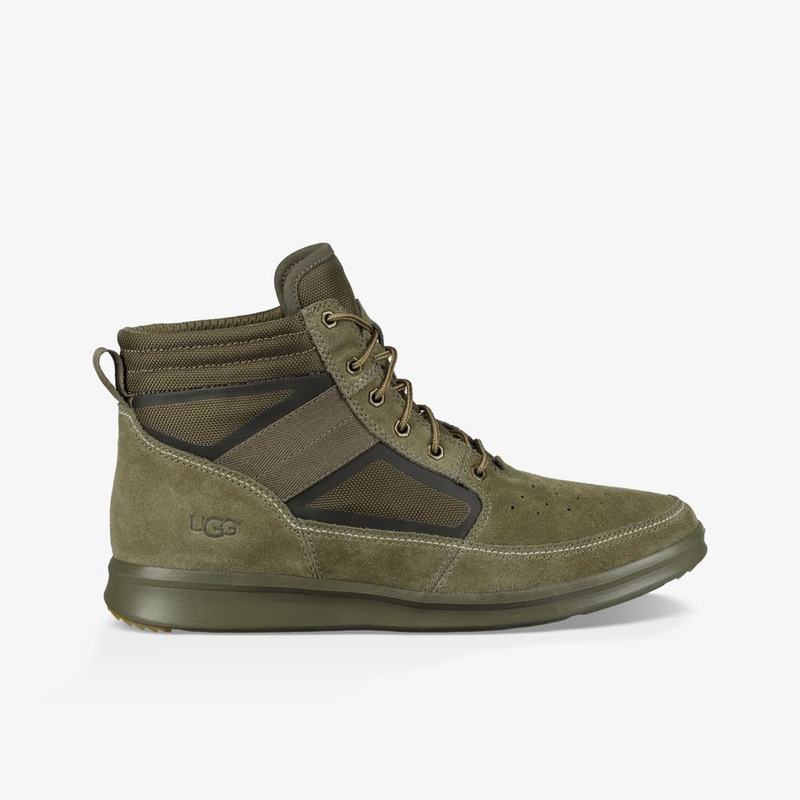 Bottes Classic UGG Hepner Field Homme Vert Soldes 790ISZRJ